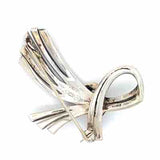 Pre-owned Silver Marcasite set brooch