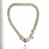 Pre-owned silver curb link bracelet