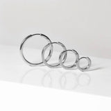 Ellera Pianura Earrings- sterling silver with rhodium plated