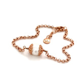 Jersey Pearl Bracelet - Sterling Silver, Rose Gold Plated