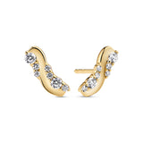 Ellera Waves Altro Earrings-18 karat gold plated