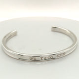 Pre-owned Tiffany 1837 silver bangle