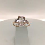 Pre-owned Morganite set dress ring