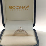 Platinum Laboratory grown single stone diamond ring