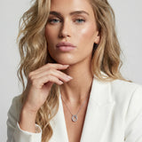 Spirale Due Necklace Sterling silver & rhodium plated