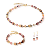 GeoCUBE® Iconic earrings gold Blush