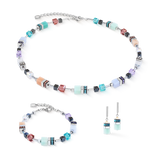 GeoCUBE® Precious Motion necklace Sorbet silver