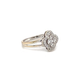 Diamond Set 18ct White Gold Cluster Ring