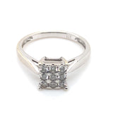 Diamond Cluster ring