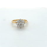 Pre-owned Diamond cluster ring
