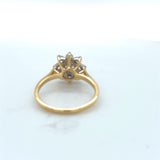 Pre-owned Diamond cluster ring