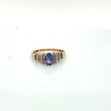 Pre-owned Diamond & Tanzanite ring