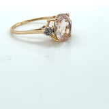Pre-owned Morganite set dress ring