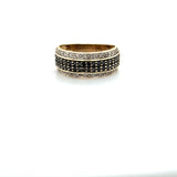 Pre-owned 9ct gold Diamond set dress ring