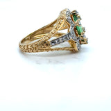 Pre-owned Tourmaline & Diamond ring