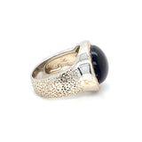 Pre-owned silver dress ring Amethyst set...SALE