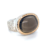 Pre-owned silver dress ring Amethyst set...SALE