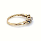Pre-owned 9ct gold Sapphire & Diamond set dress Ring