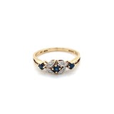 Pre-owned 9ct gold Sapphire & Diamond set dress Ring