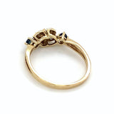 Pre-owned 9ct gold Sapphire & Diamond set dress Ring