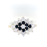 Pre-owned 9ct gold Sapphire & Diamond Ring