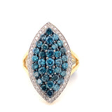 Pre-owned diamond cluster ring