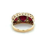 Pre-owned Garnet & Cubic Zirconia dress ring