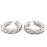 Pre-owned Roberto Coin The Fifth Season hoop earrings