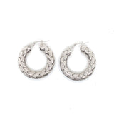 Pre-owned Roberto Coin The Fifth Season hoop earrings