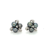 Pre-owned Pearl & Diamond earrings