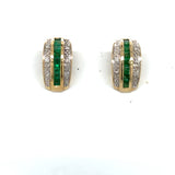 Pre-owned Emerald & Diamond earrings