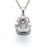 Pre-owned Sapphire, Aquamarine & Diamond pendant