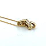 pre-owned 9ct gold Diamond set pendant