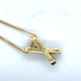 pre-owned 9ct gold Diamond set pendant