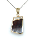 Prer-owned Boulder Opal & Diamond pendant