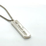 Pre-owned Tiffany 1837 silver pendant
