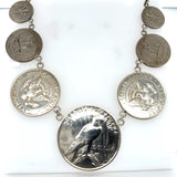Pre-owned USA coin silver necklace