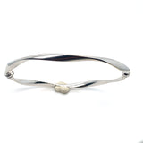 Pre-owned 9ct white gold bangle