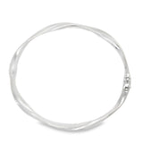 Pre-owned 9ct white gold bangle