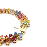 Pre-owned multi Sapphire set line bracelet