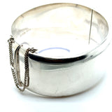 Pre-owned silver hinged bangle