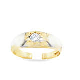 Pre-owned Diamond set Gypsy ring