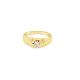 Pre-owned Diamond set Gypsy ring