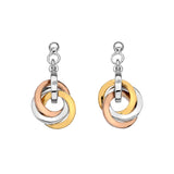 Hot Diamonds - Calm Earrings - Rose and Yellow Gold Accents
