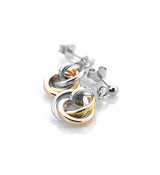 Hot Diamonds - Calm Earrings - Rose and Yellow Gold Accents