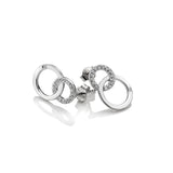 Hot Diamonds - Striking Interlocking Earrings