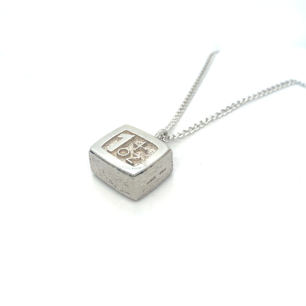 Silver 1oz pendant & necklace