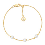 Padua Bracelet - 18k Gold Plated, With Freshwater Pearls