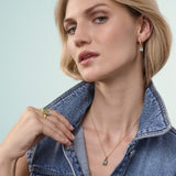 Roccanova Earrings - 18k Gold Plated, With Pink & Turquoise Zirconia