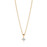 Princess Piccolo Pendant - 18 Karat Gold Plated, with White Zirconia